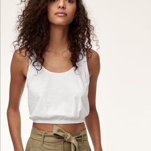 Black Cinched Wilfred Crop tank top